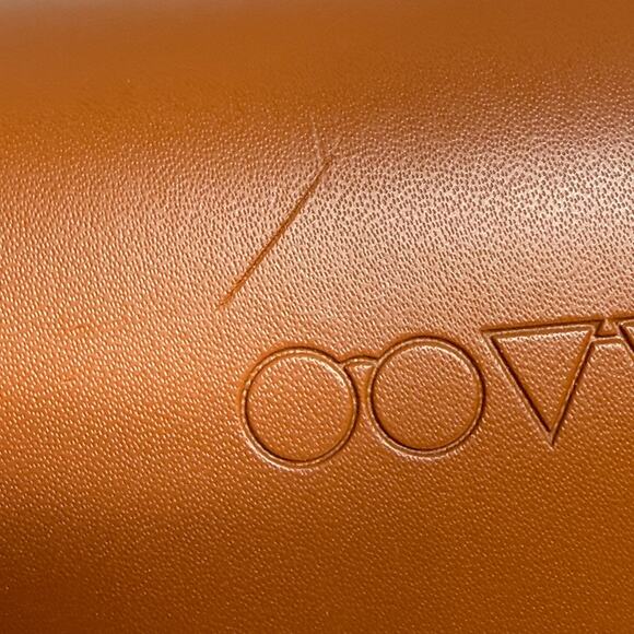 Oliver Peoples Eyeglasses Case Hard Shell Light Brown Flip Top CASE ONLY H19877 - Picture 4 of 6